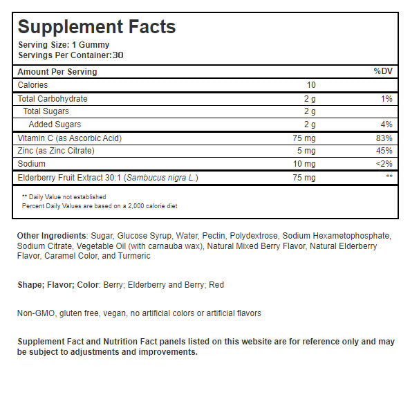 Elderberry Extract with Vitamin C